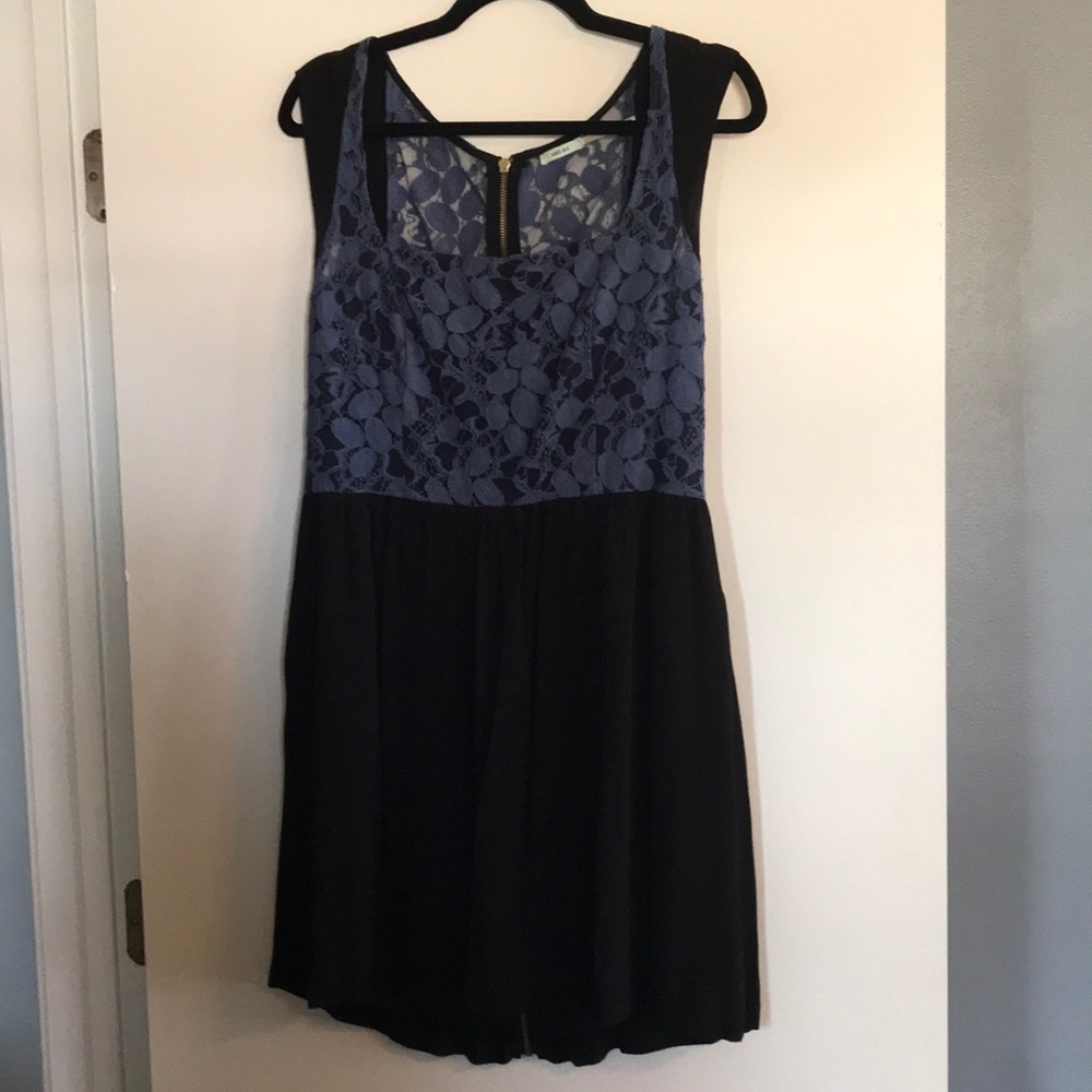 Kimchi Blue black and blue lace dress